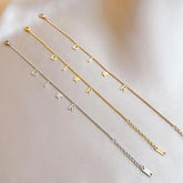Korea New Fashion Letter Star Pendant Bracelet Woman Simple Vintage Stainless Steel Bracelet Luxury Original Jewelry Accessories